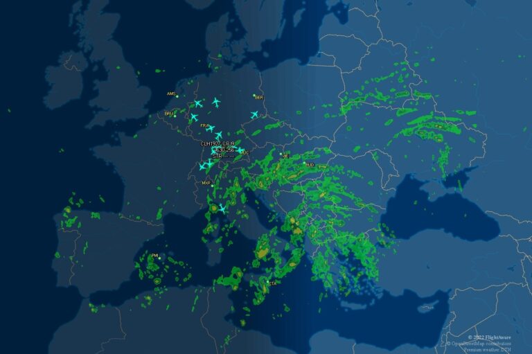 Tráfico aéreo en Europa… ¡Buenos días!