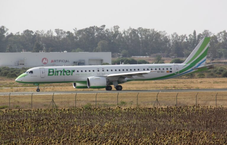 BINTER encarga cinco nuevos Embraer E195-E2